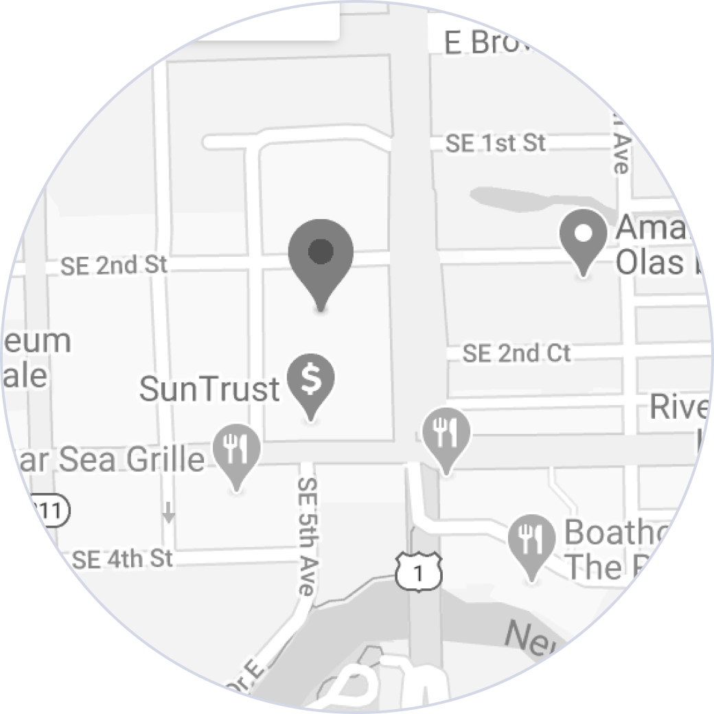 Fort Lauderdale location map